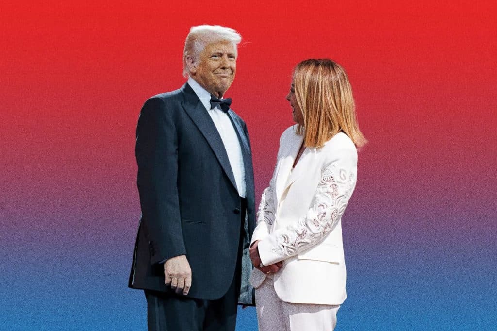 جورجيا ميلوني و ترامب