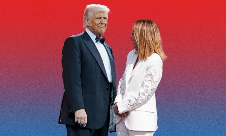 جورجيا ميلوني و ترامب