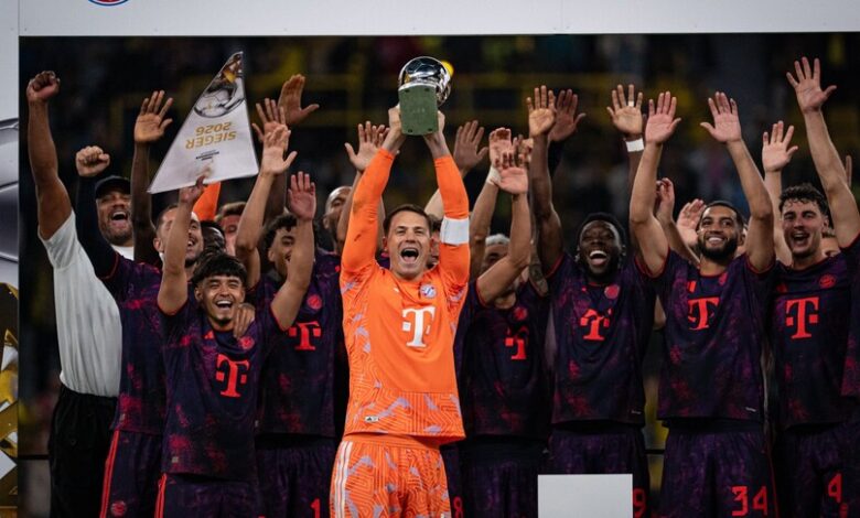 بايرن ميونخ يتغلب على بوروسيا دورتموند ويحرز كأس السوبر الألماني للمرة الثانية عشرة
