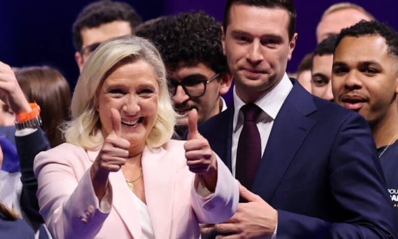 لوبان تدشن حملتها للرئاسيات الفرنسية بوعود "النهضة" وتشكيل حكومة وحدة وطنية يقودها بارديلا